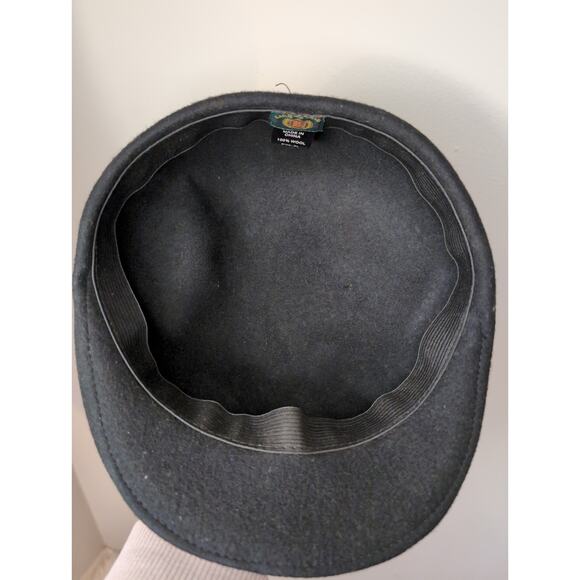 Lake of the Isles wool black paperboy hat - Picture 7 of 7